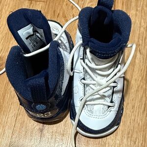 Jordan Kids Navy and White Sneakers